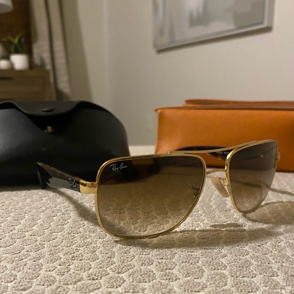 Ray Ban sunglasses - gold and tortoise shell - Picture 2 of 7